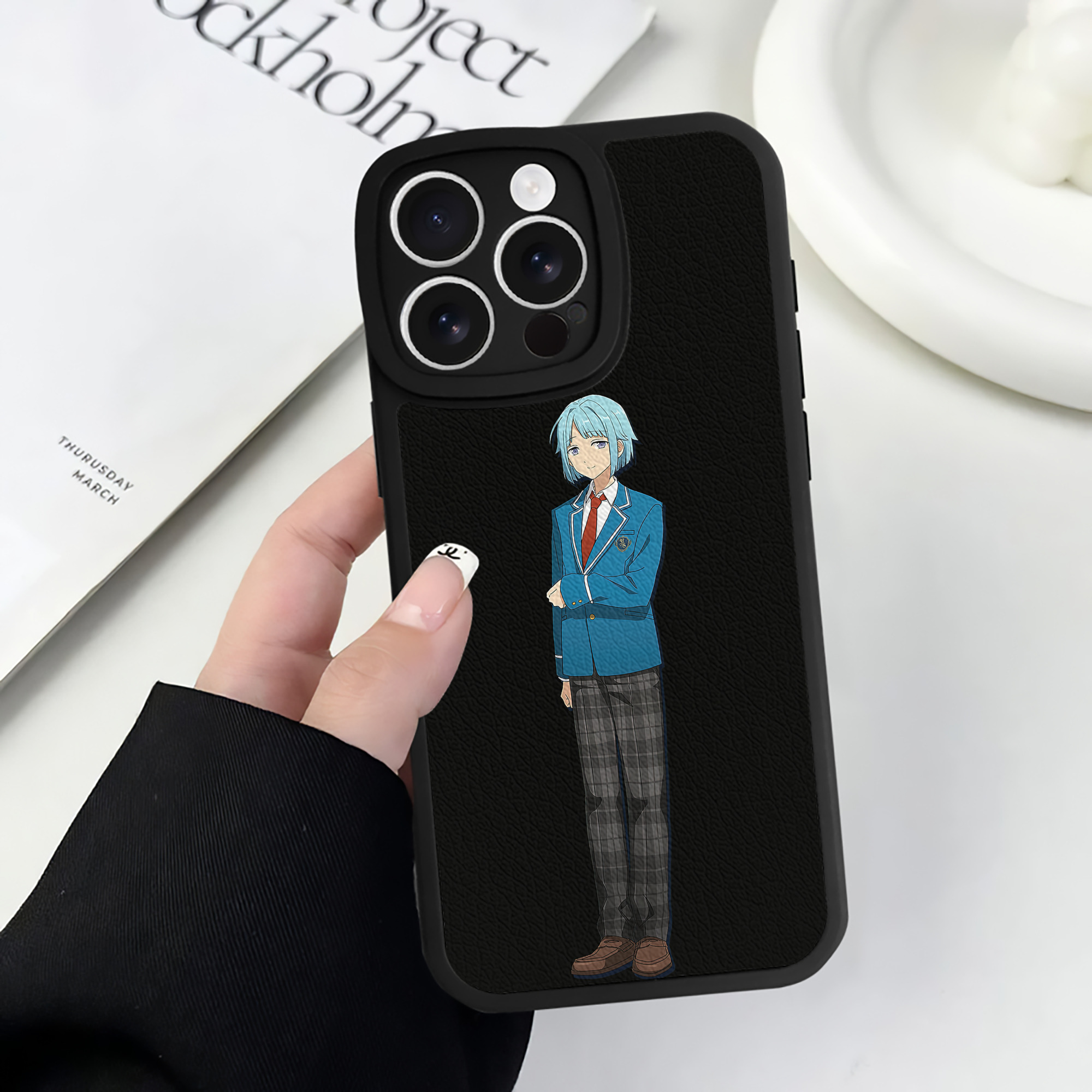（画像用） あんさんぶるスターズ! Ensemble Stars 【iPhone 16シリーズ対応】シリコンスマホケース（レザー調） 材質：シリコン